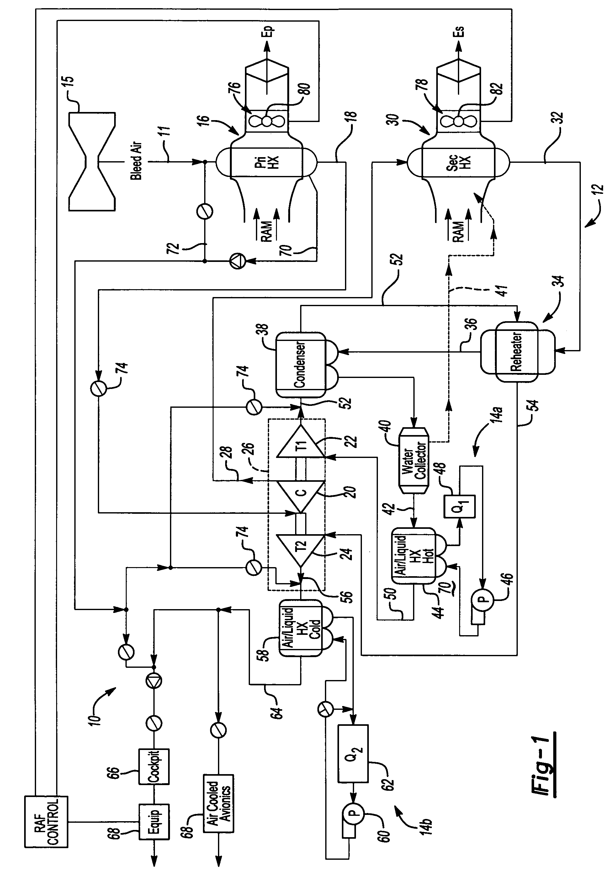 Air cycle machine for an aircraft environmental control system