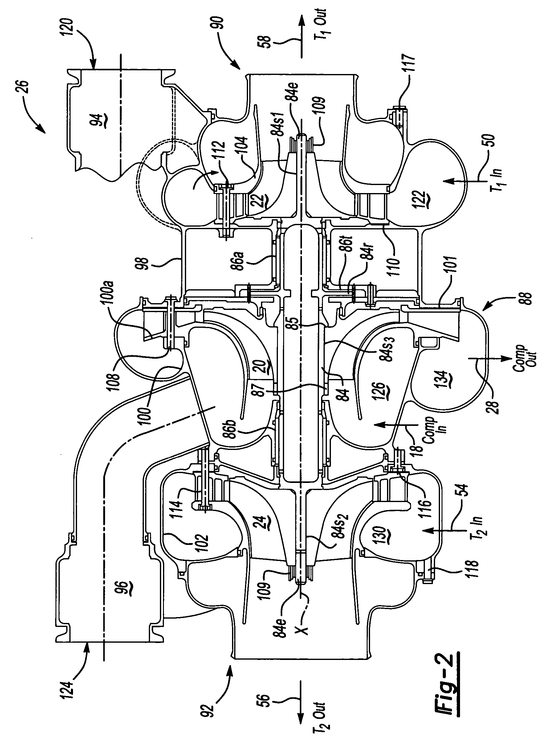 Air cycle machine for an aircraft environmental control system