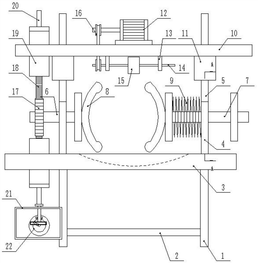 A polishing device for the joint of a spherical sound box shell with a disc sliding structure