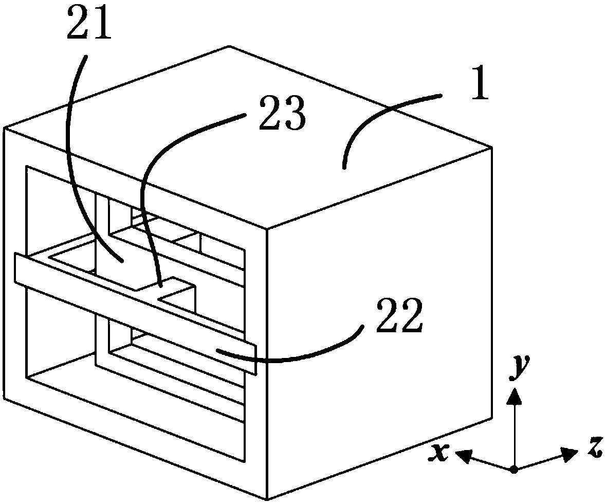 Slow wave structure suitable for dual-sheet backward wave oscillator