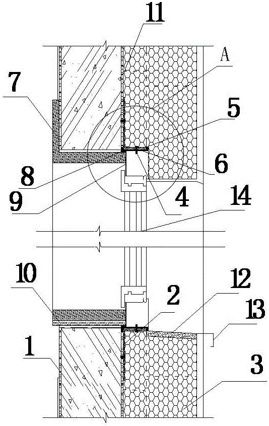 Construction method of airtight thermal bridge waterproof, thermal insulation and energy-saving exterior windows