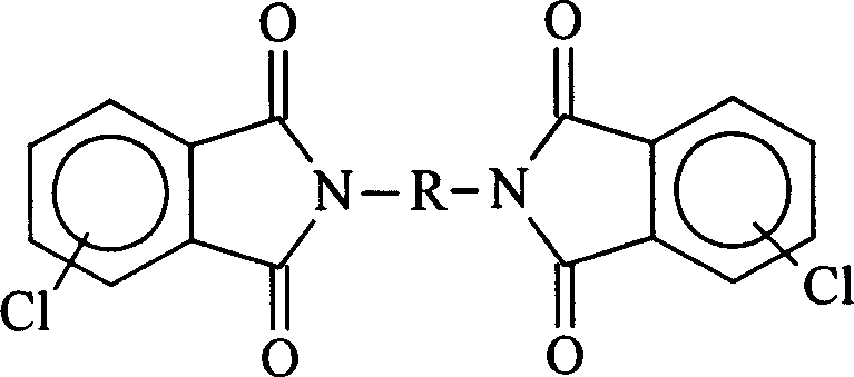 Process for preparing biphenyl polyimide