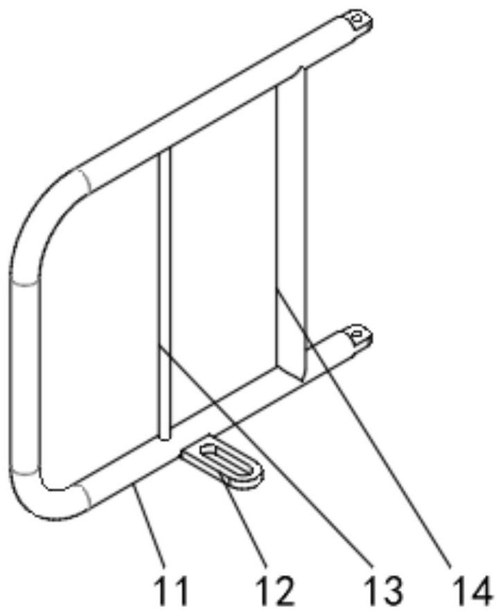 Connecting part of chair armrest and chair with connecting part