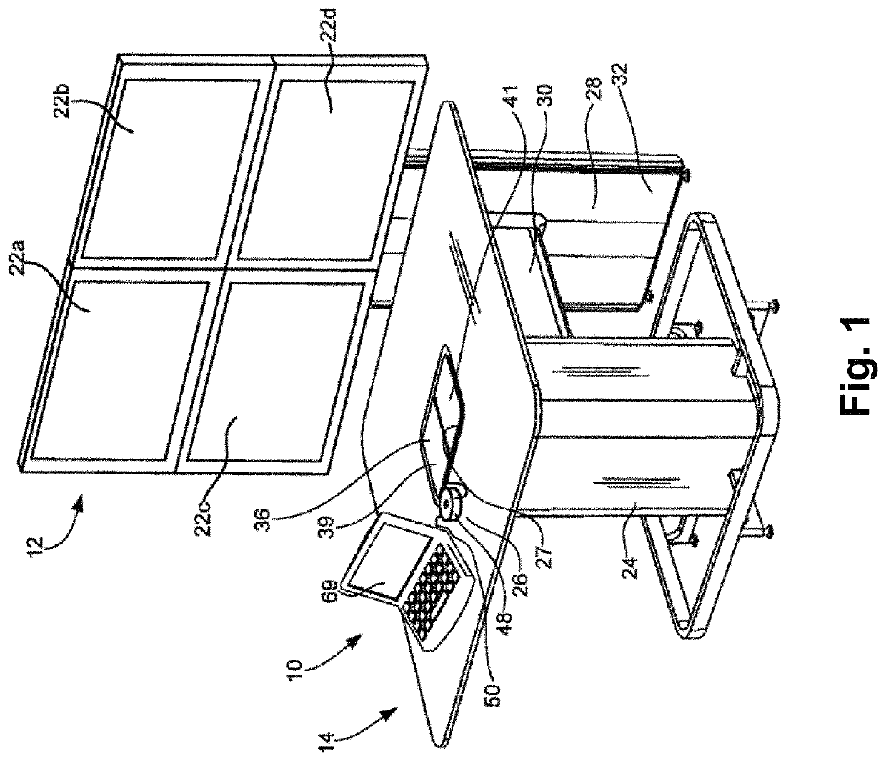 Personal control apparatus and method for sharing information in a collaborative workspace