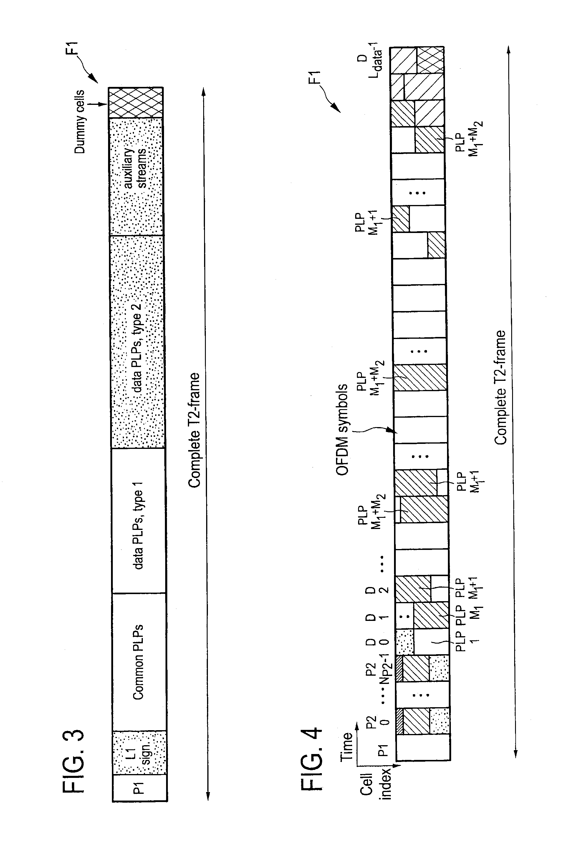 Mapping apparatus and method for transmission of data in a multi-carrier broadcast system