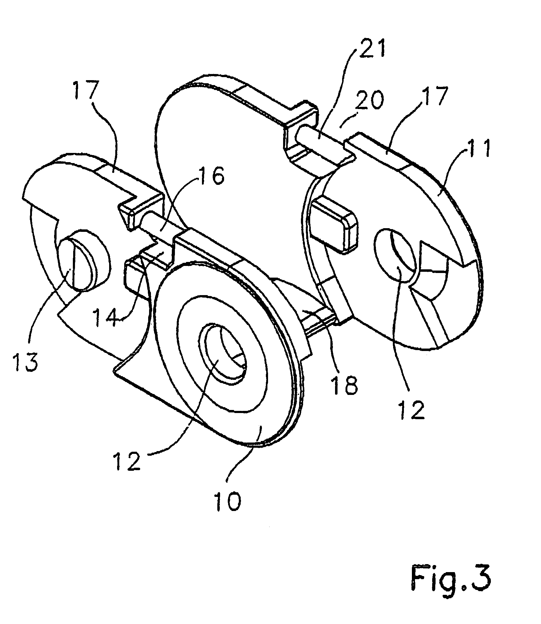 Method for producing chain link and a corresponding chain link of a cable drag chain