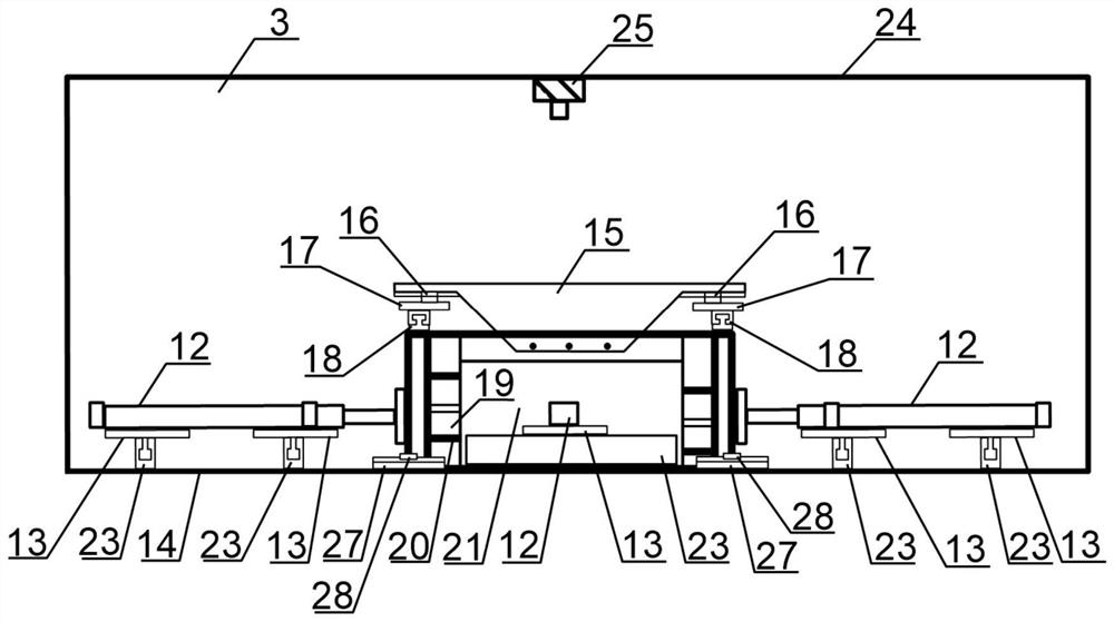 Multi-directional dynamic physics simulation experimental device and experimental method for hypergravity environment