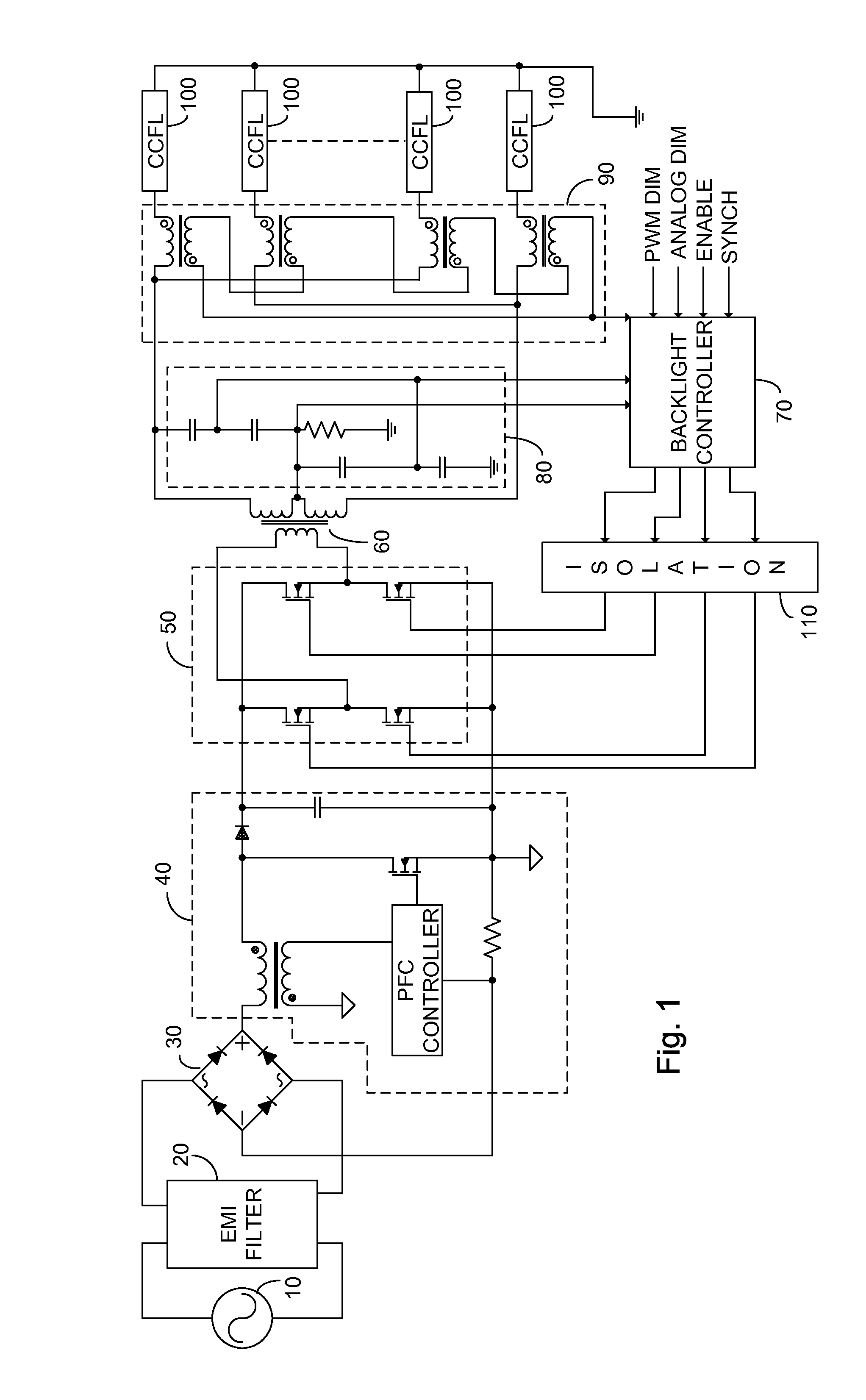 Integrated backlight control system