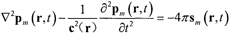 Method for reconstructing sound velocity image by virtue of optimized full wave inversion method