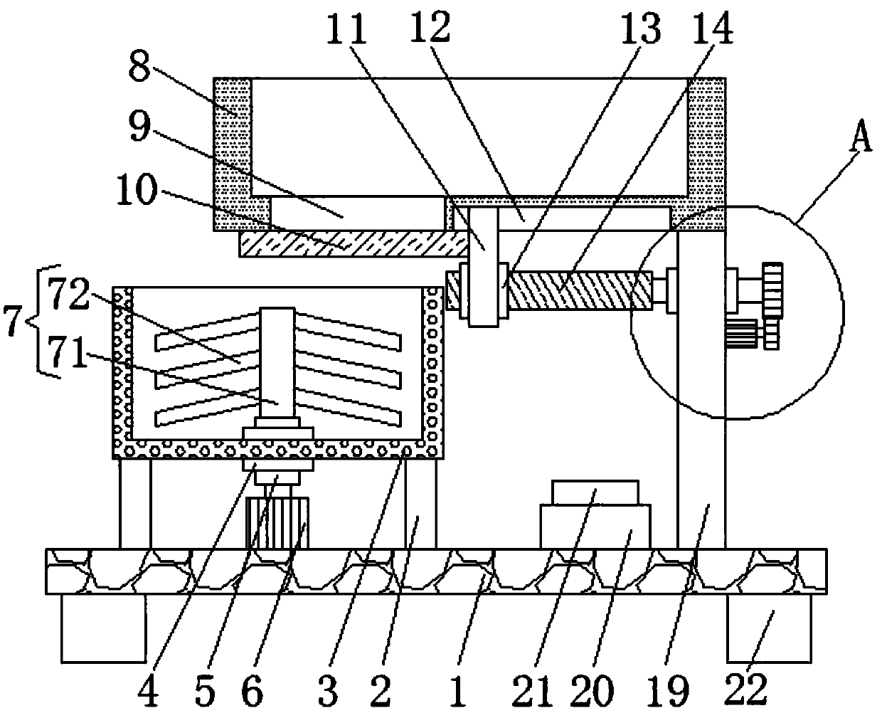 Mixing device for preparing consumable of 3D (Three-Dimensional) printer