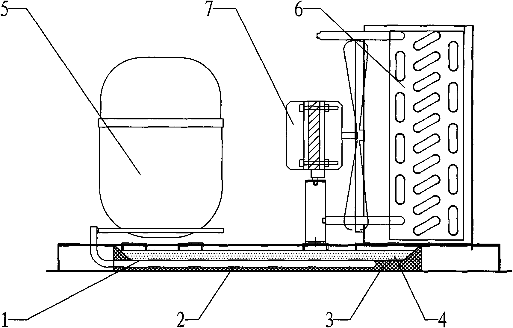 Refrigerator evaporating dish