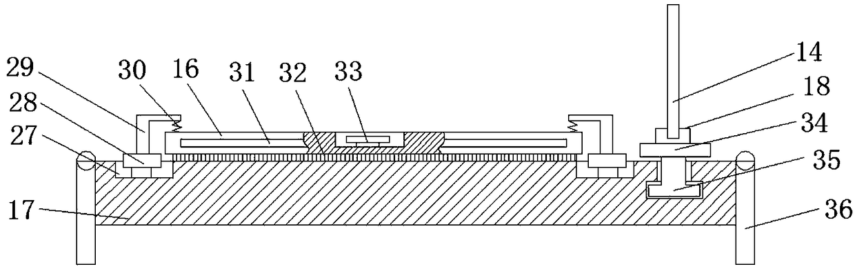 Assembly platform with great dedusting effect for technological development of computer hardware