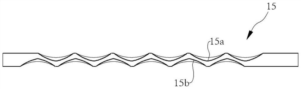 Wave-shaped smoke tube structure of boiler