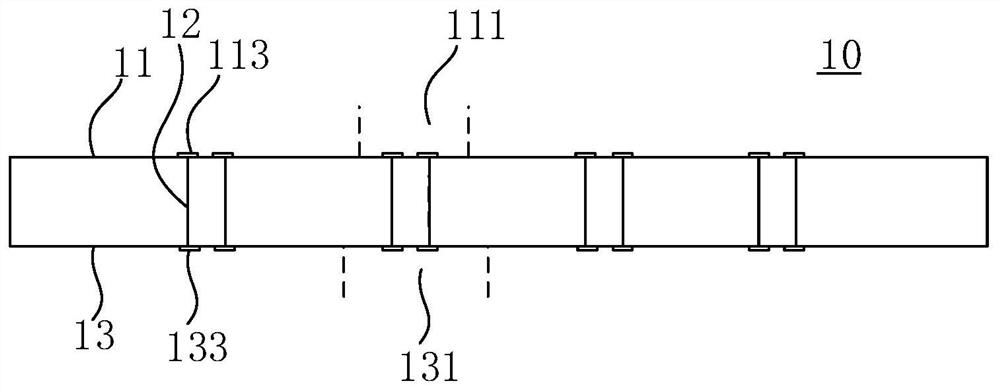 Aging circuit board, aging test structure and aging test method