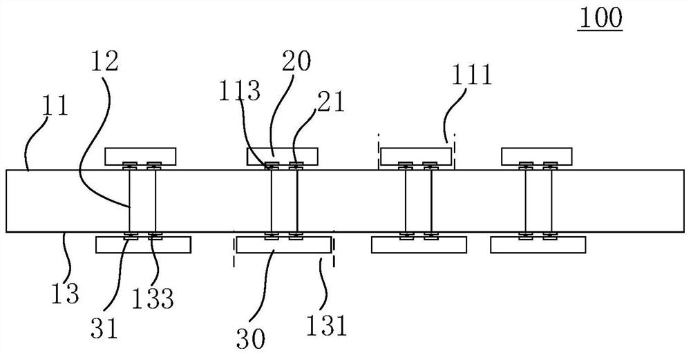 Aging circuit board, aging test structure and aging test method