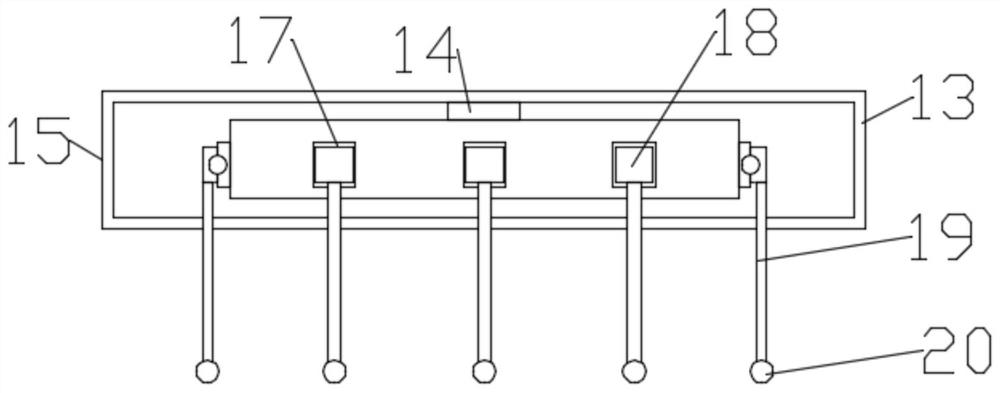 Raw material stirring device for highway bridge duct grouting