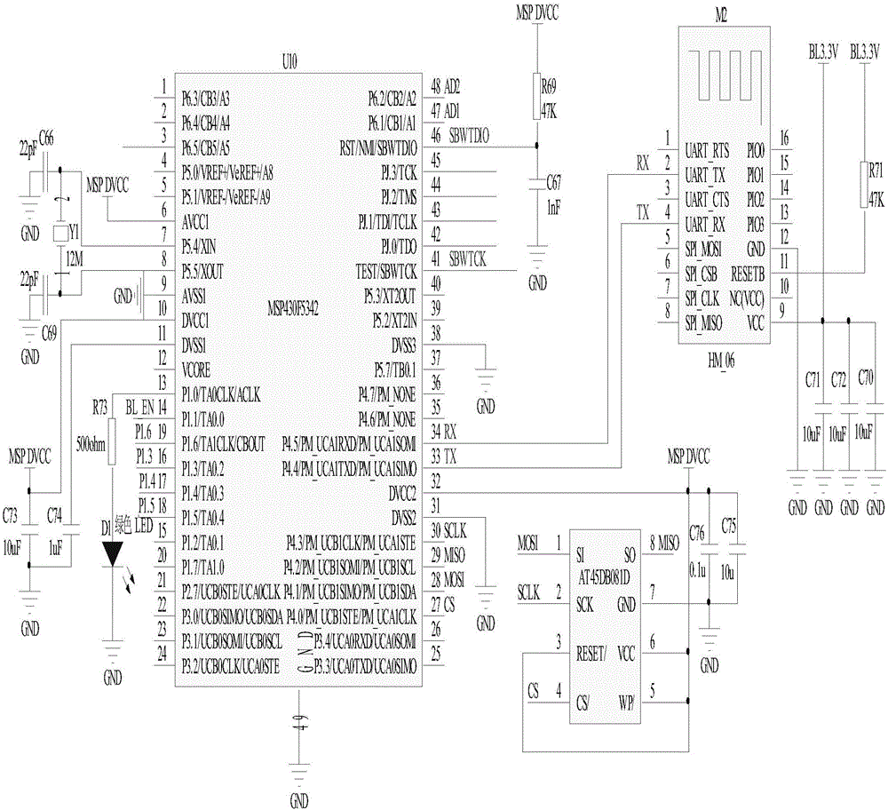 Fetal electrocardiogram circuit system