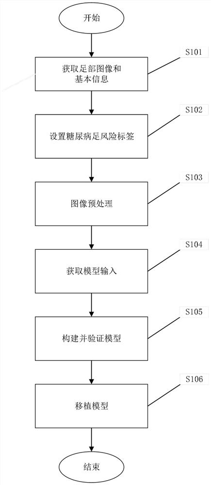 Diabetic foot image processing and risk early warning equipment based on infrared thermal imaging