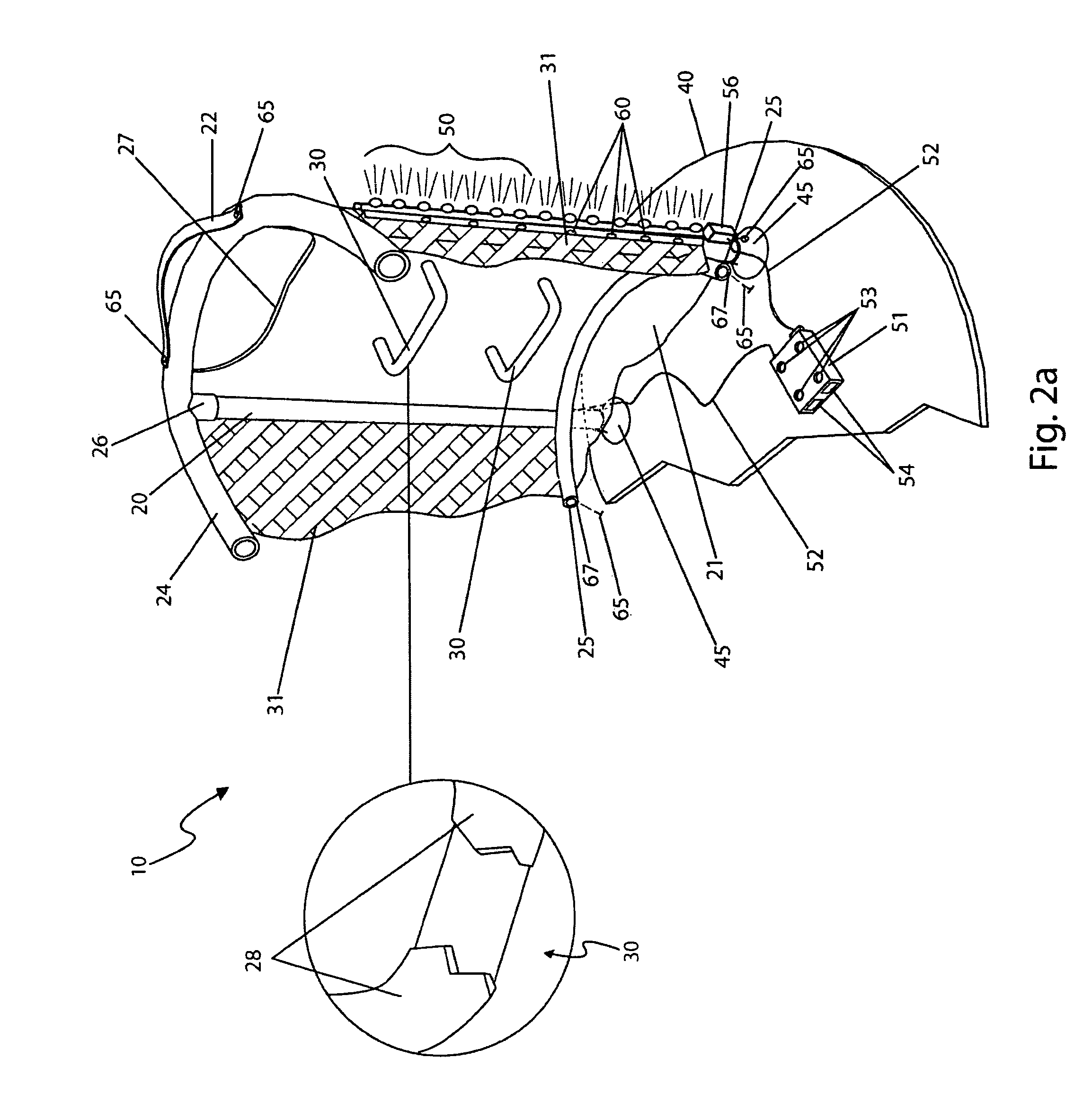 Child's bounce toy with safety net