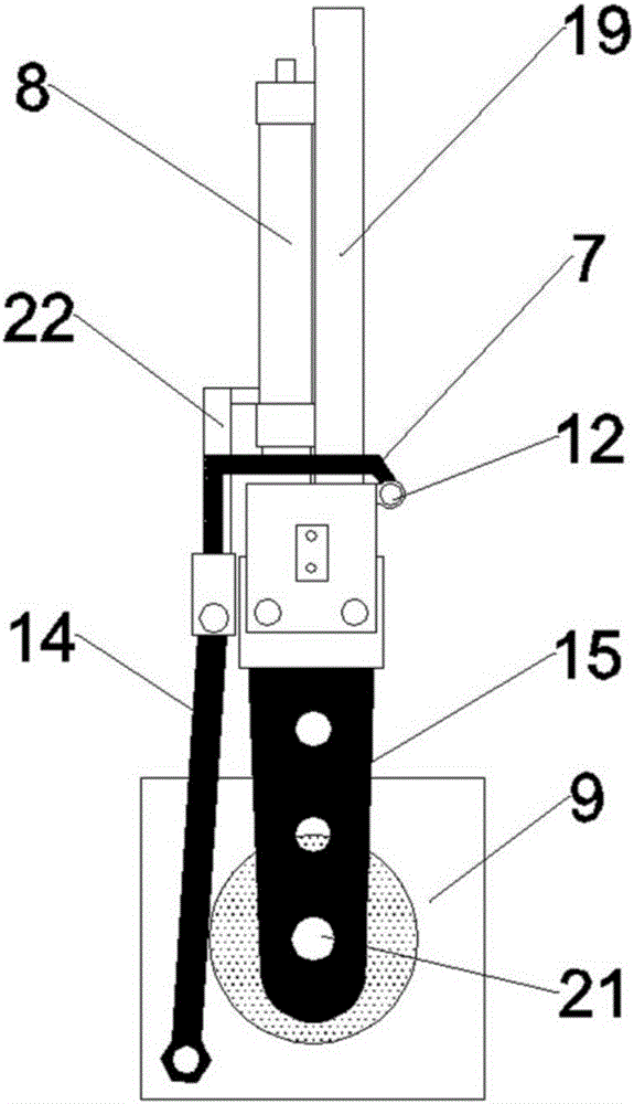 Green brick overturning machine achieving accurate overturning of green bricks