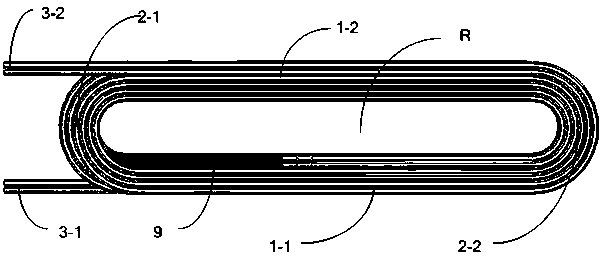 Auxiliary pole coil of DC motor and winding method thereof