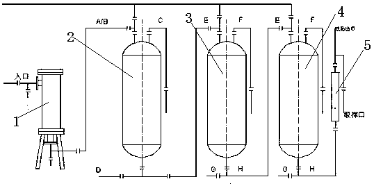 Processing device for by-product hydrochloric acid of industrial potassium sulfate