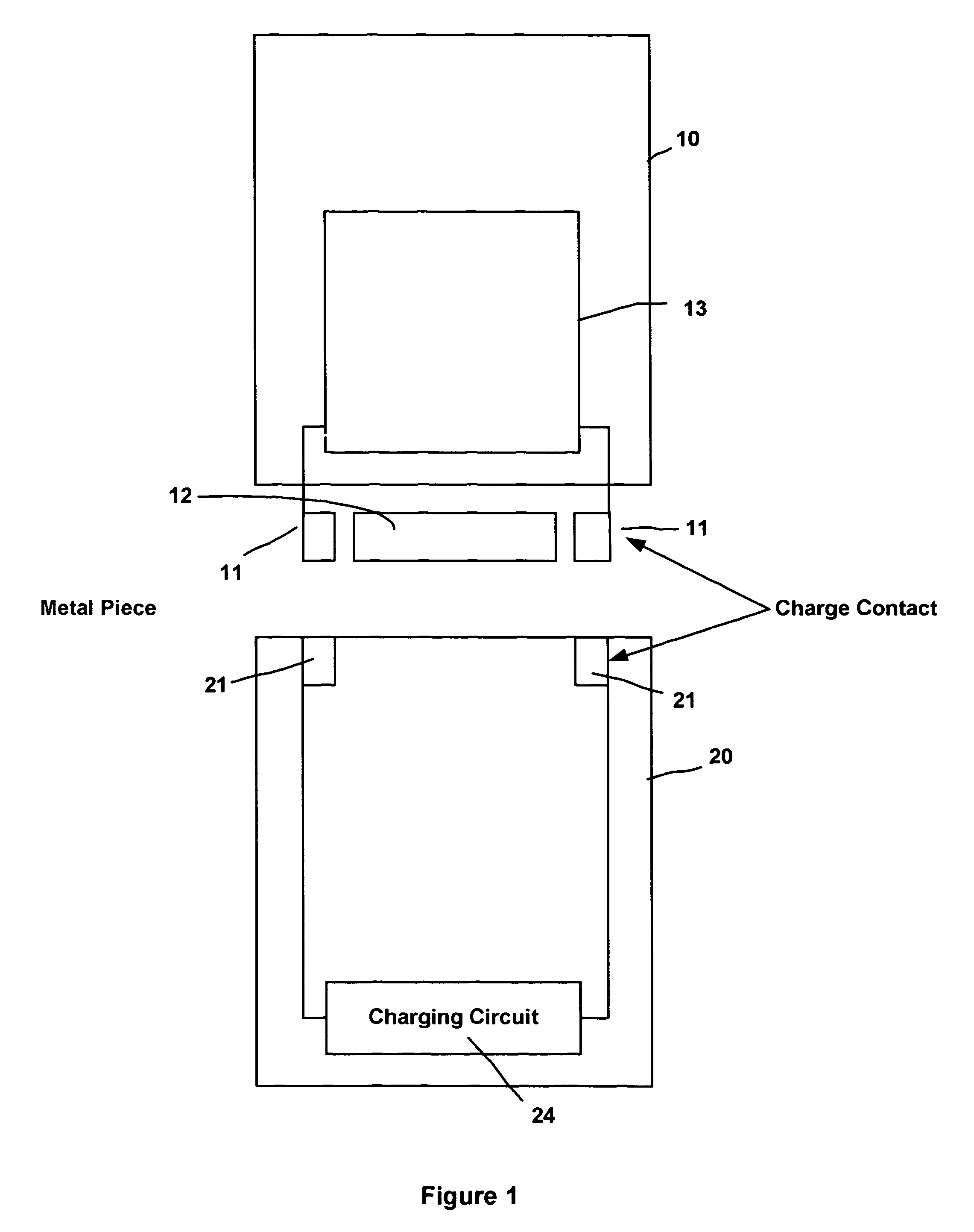 Magnetic holder for rechargeable devices