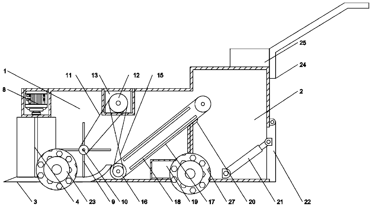 Livestock farm dirt treatment equipment