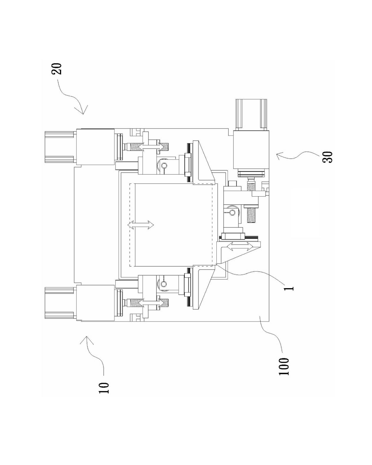 Electric adjusting positioning mechanism