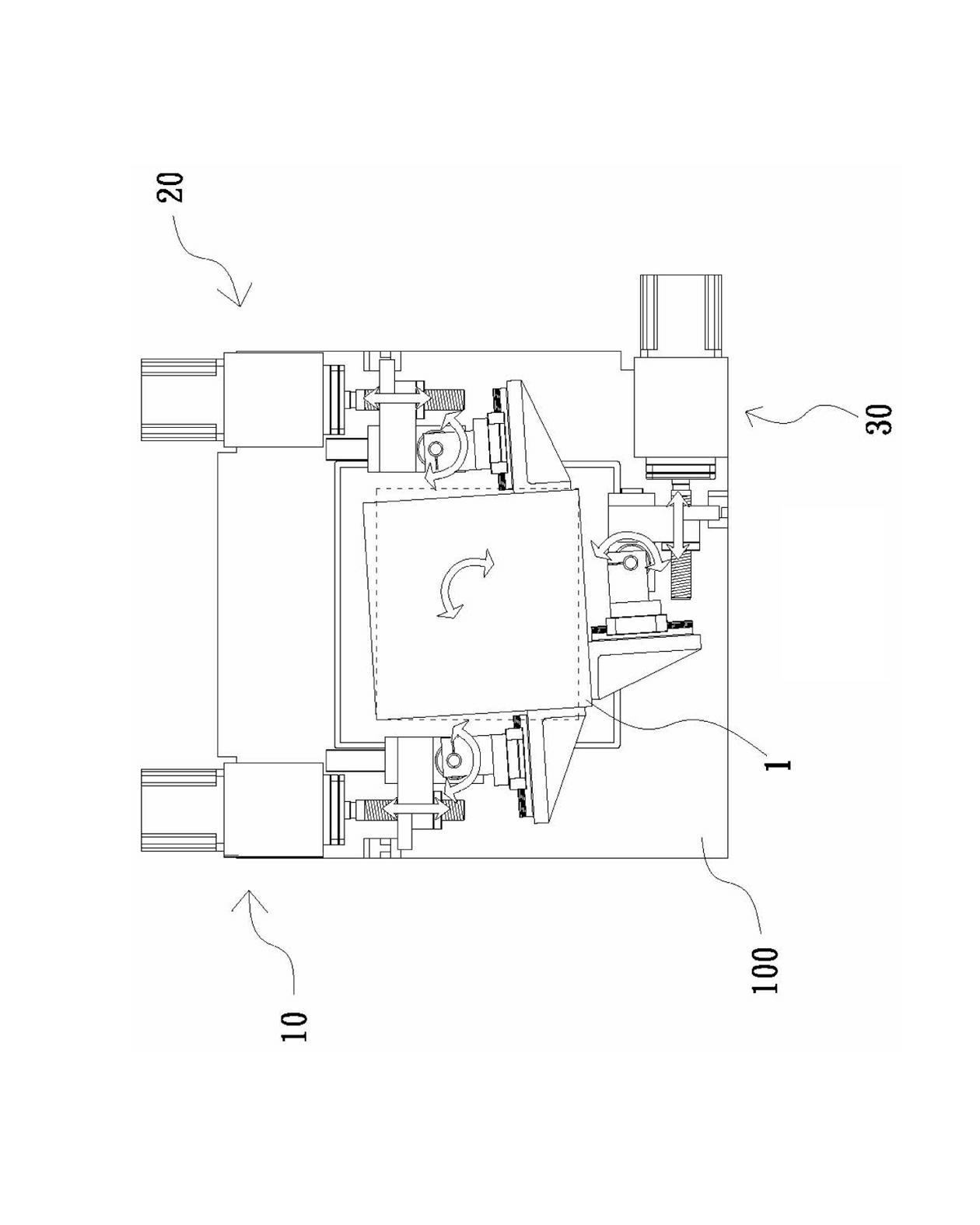 Electric adjusting positioning mechanism