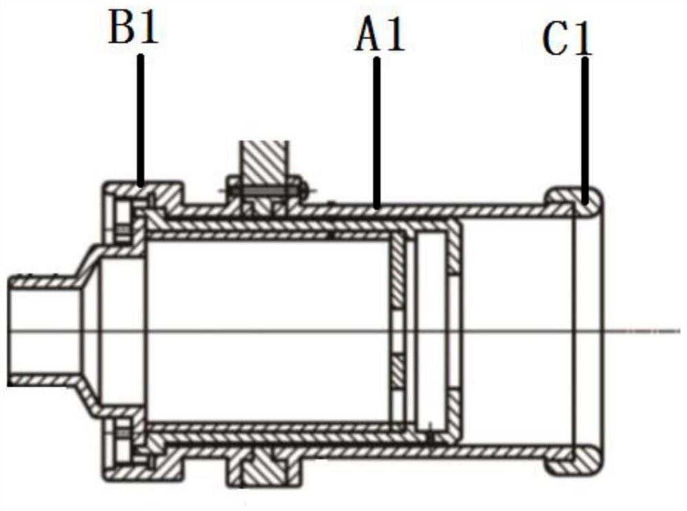 Detachable ion beam accelerating tube