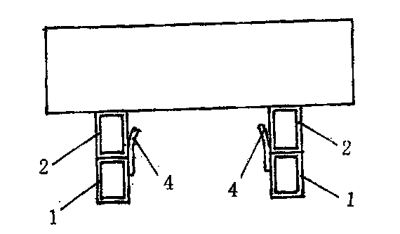 Beam of dumping automobile