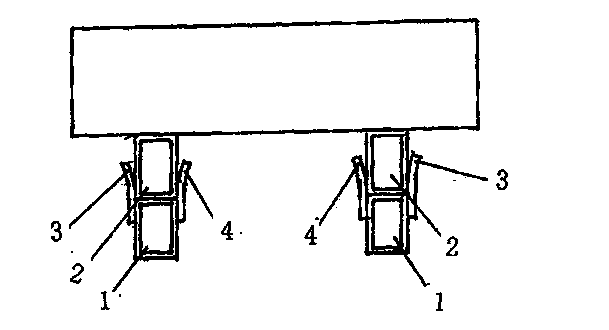 Beam of dumping automobile