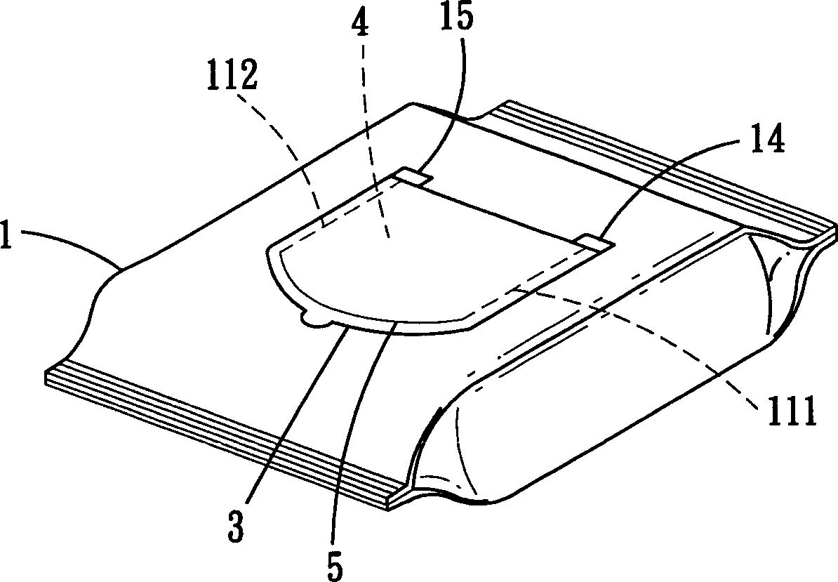 Repeated-heating wet paper towel packing body