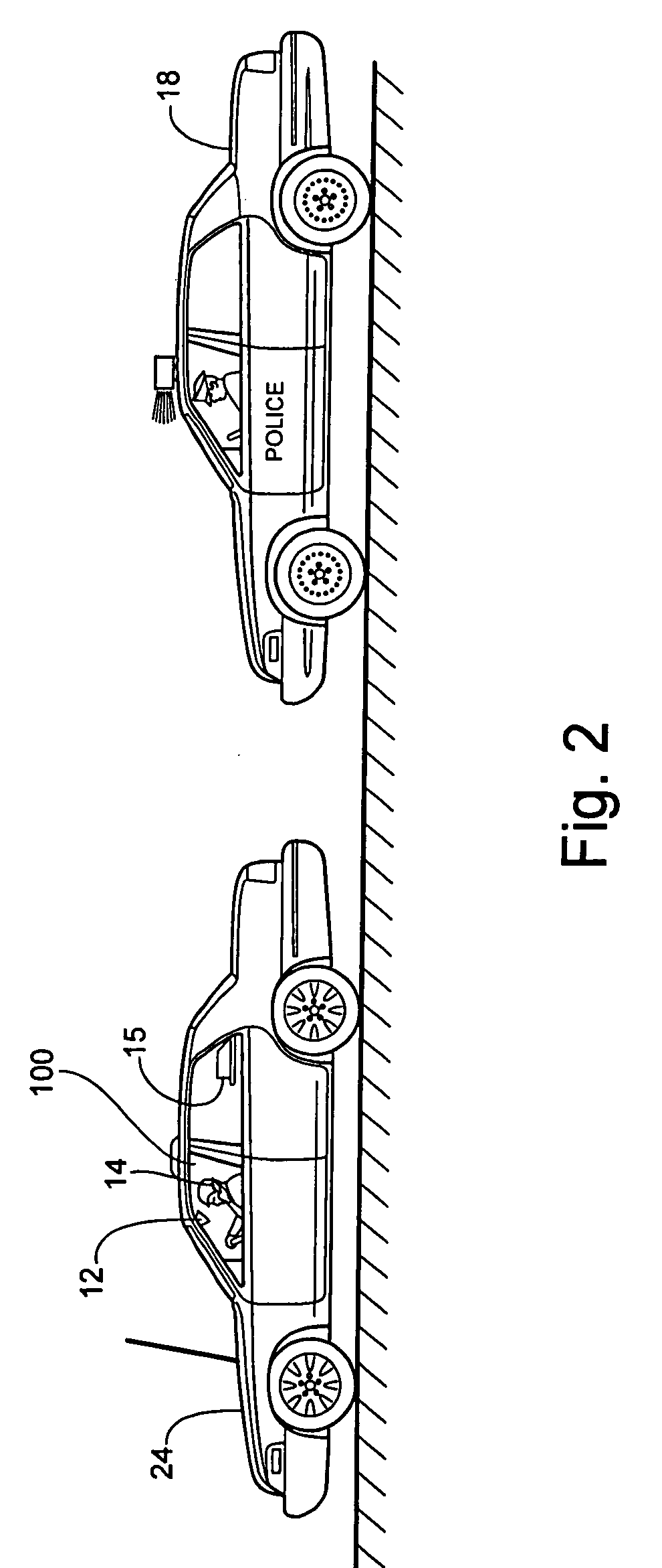 Emergency warning system for approach of right of way vehicle