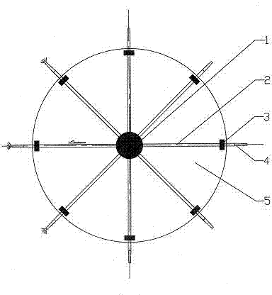 Omnidirectional backswing travel mechanism