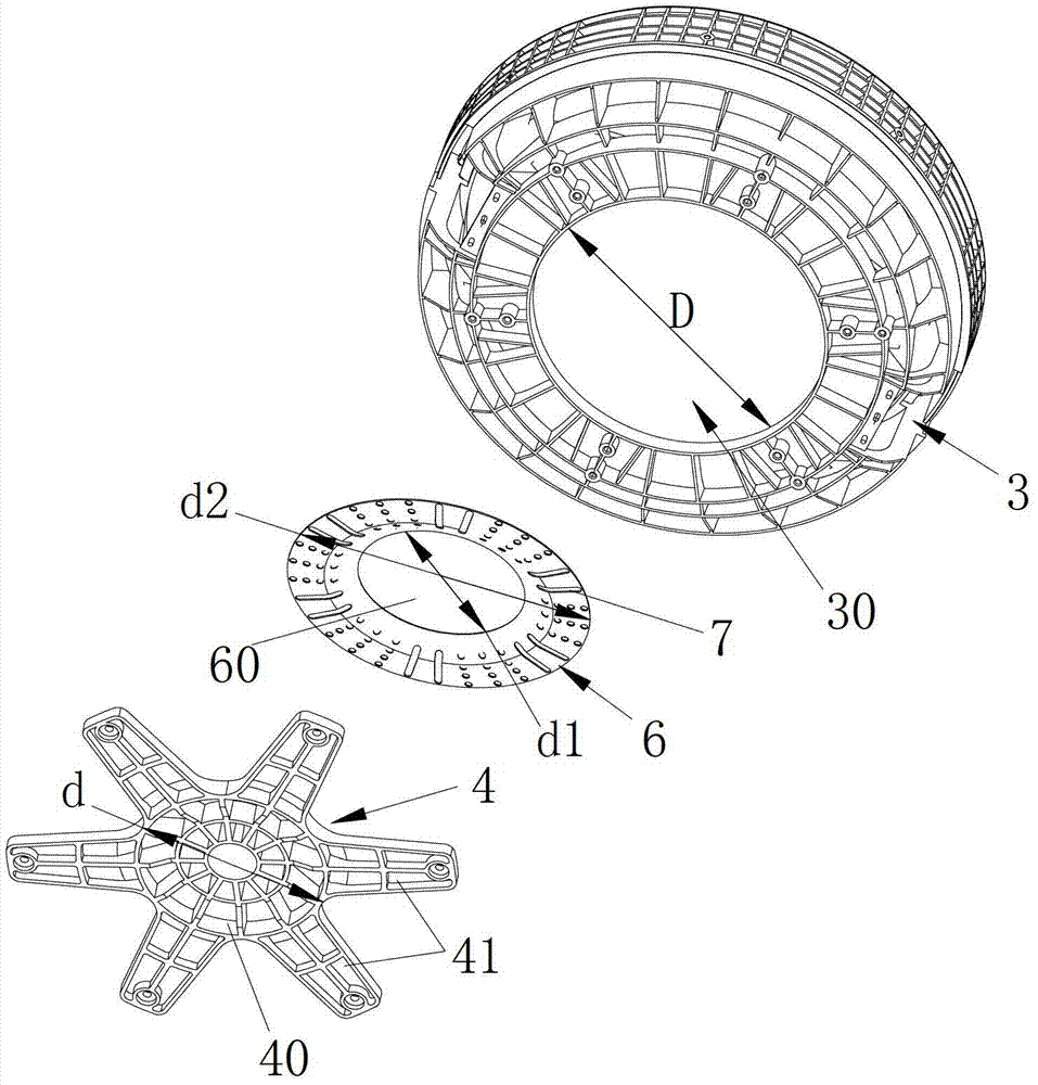 An inner tub structure of a washing machine and a washing machine with the inner tub