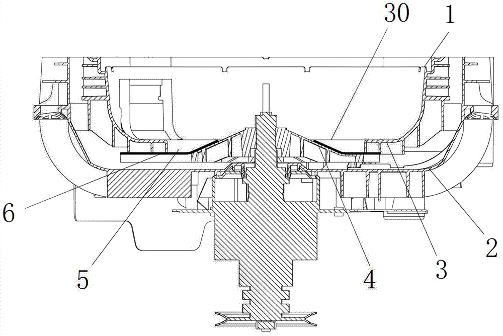 An inner tub structure of a washing machine and a washing machine with the inner tub