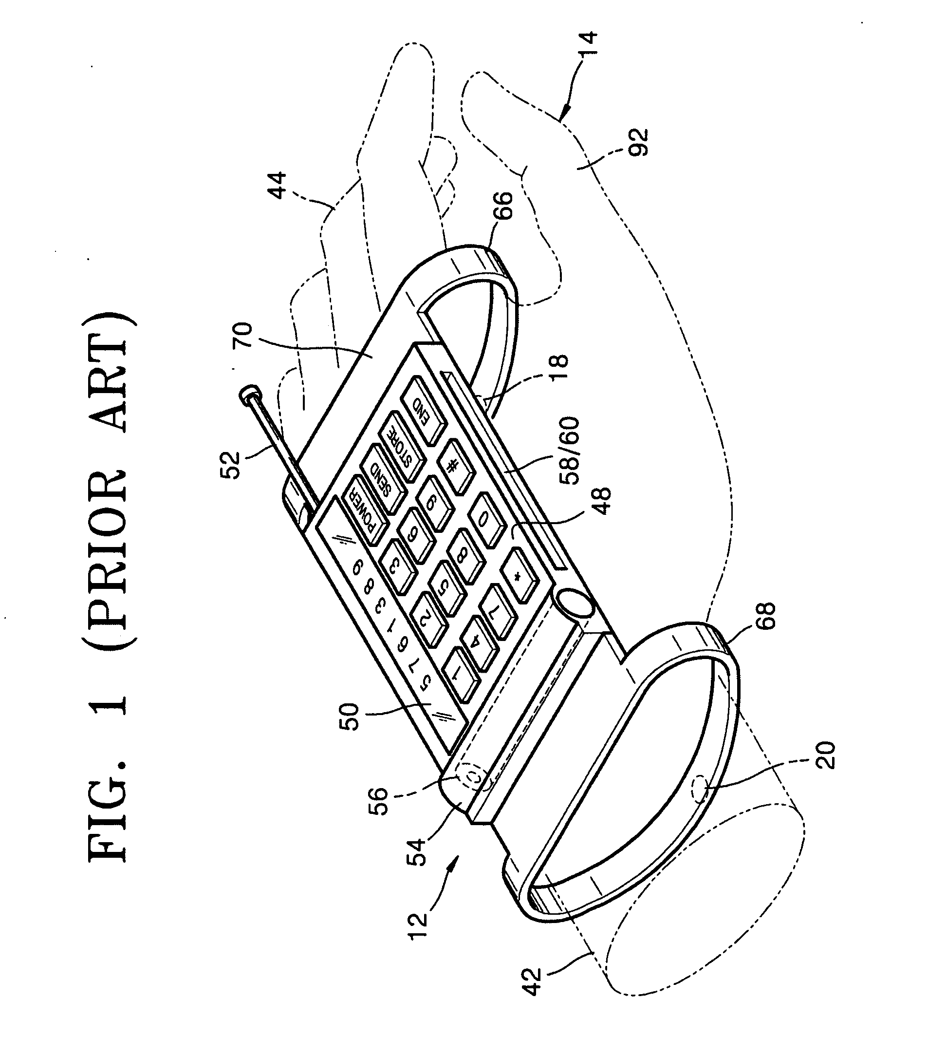 Wearable phone and method of using the same