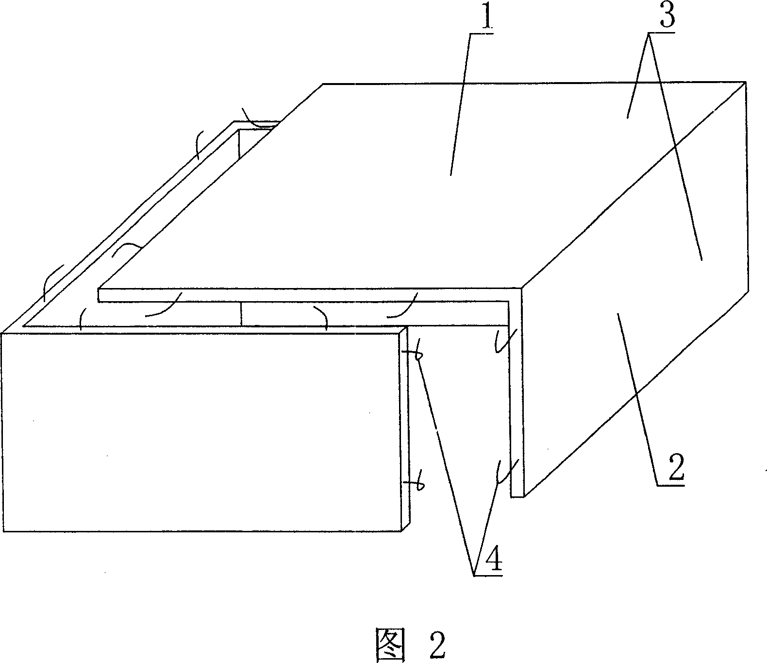 Cavity form component for concrete filling