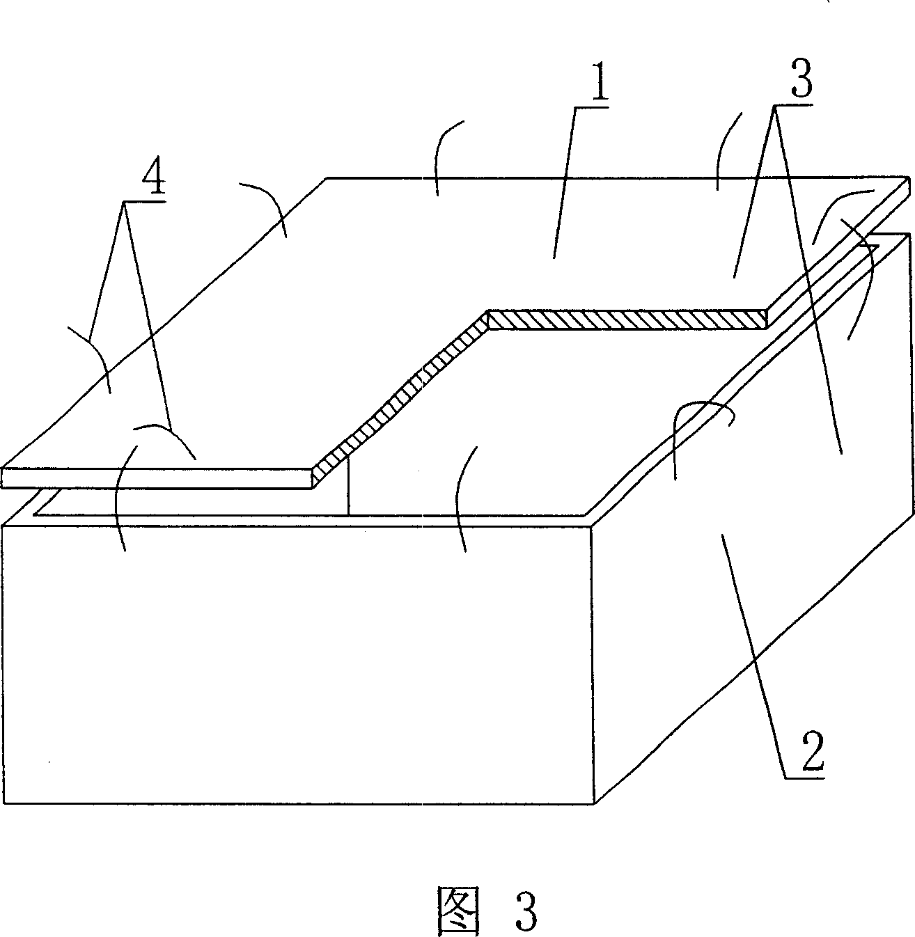 Cavity form component for concrete filling