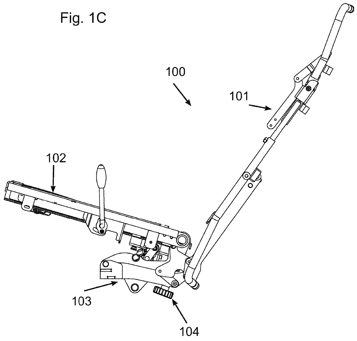 Item of seating furniture with a spring-mounted backrest