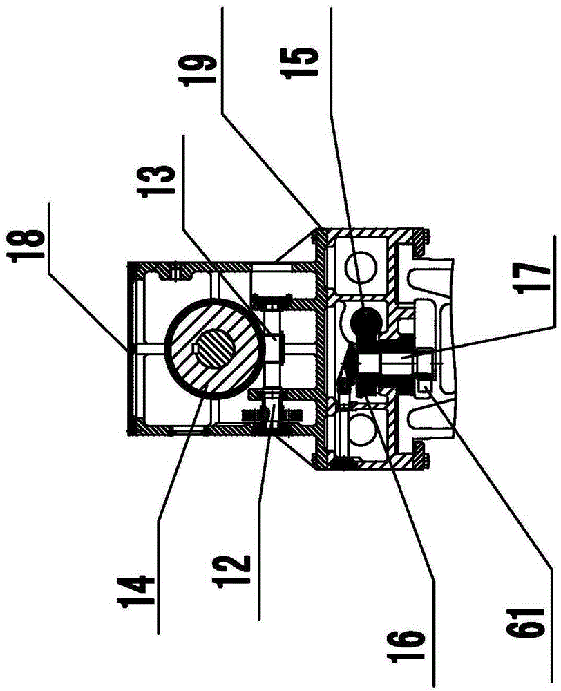 Boring tool holder of combined machining machine special for drum shafts