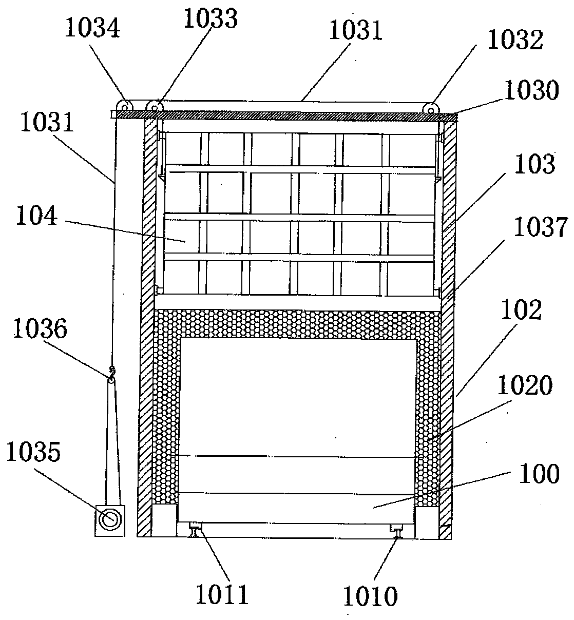 Environment-friendly special furnace for melting EPS lost foam