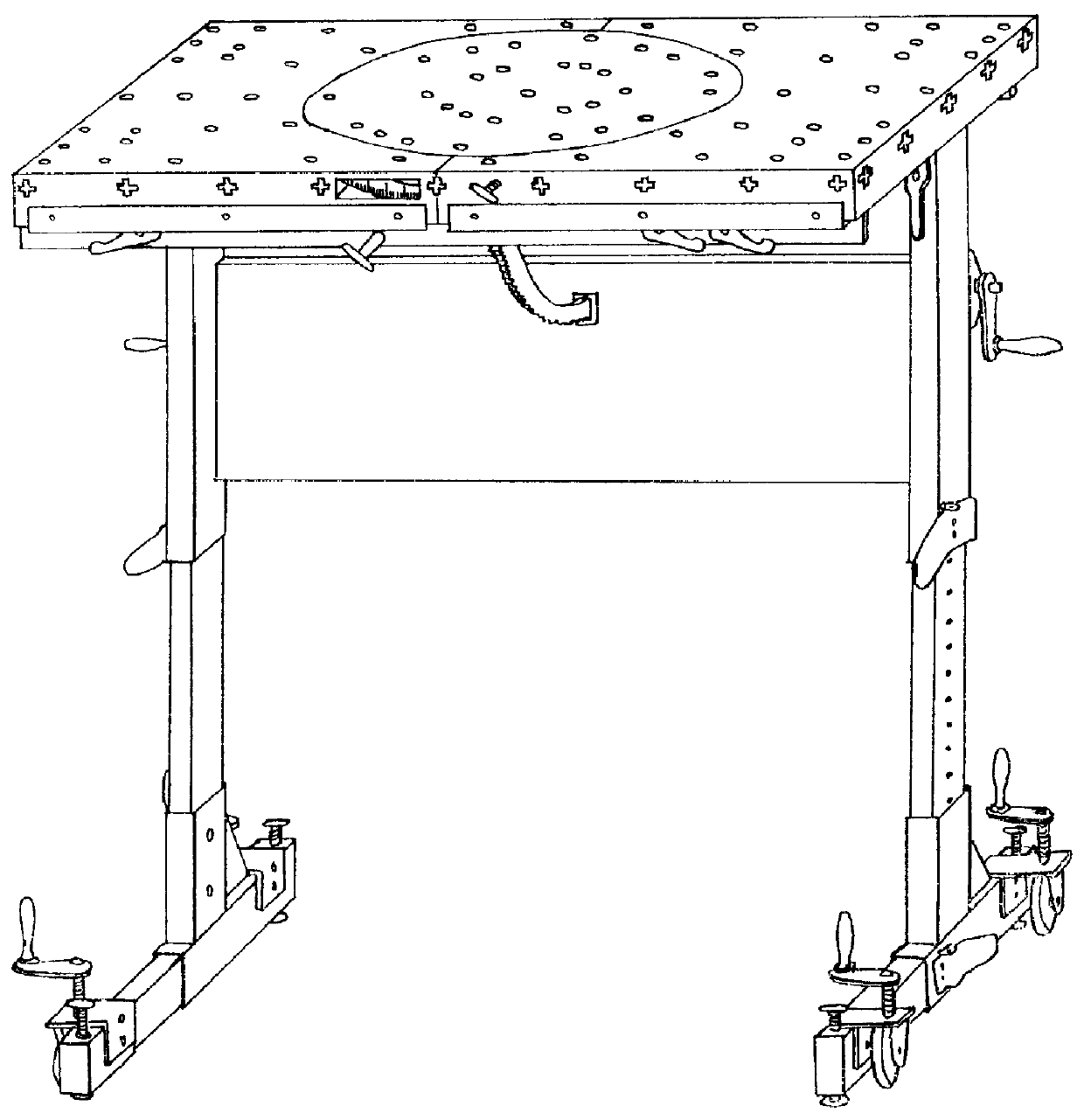 Clamping/securing/connecting system