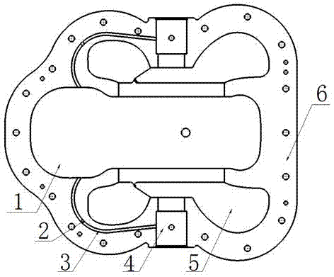 Water pump adjustable inner circulation flushing system