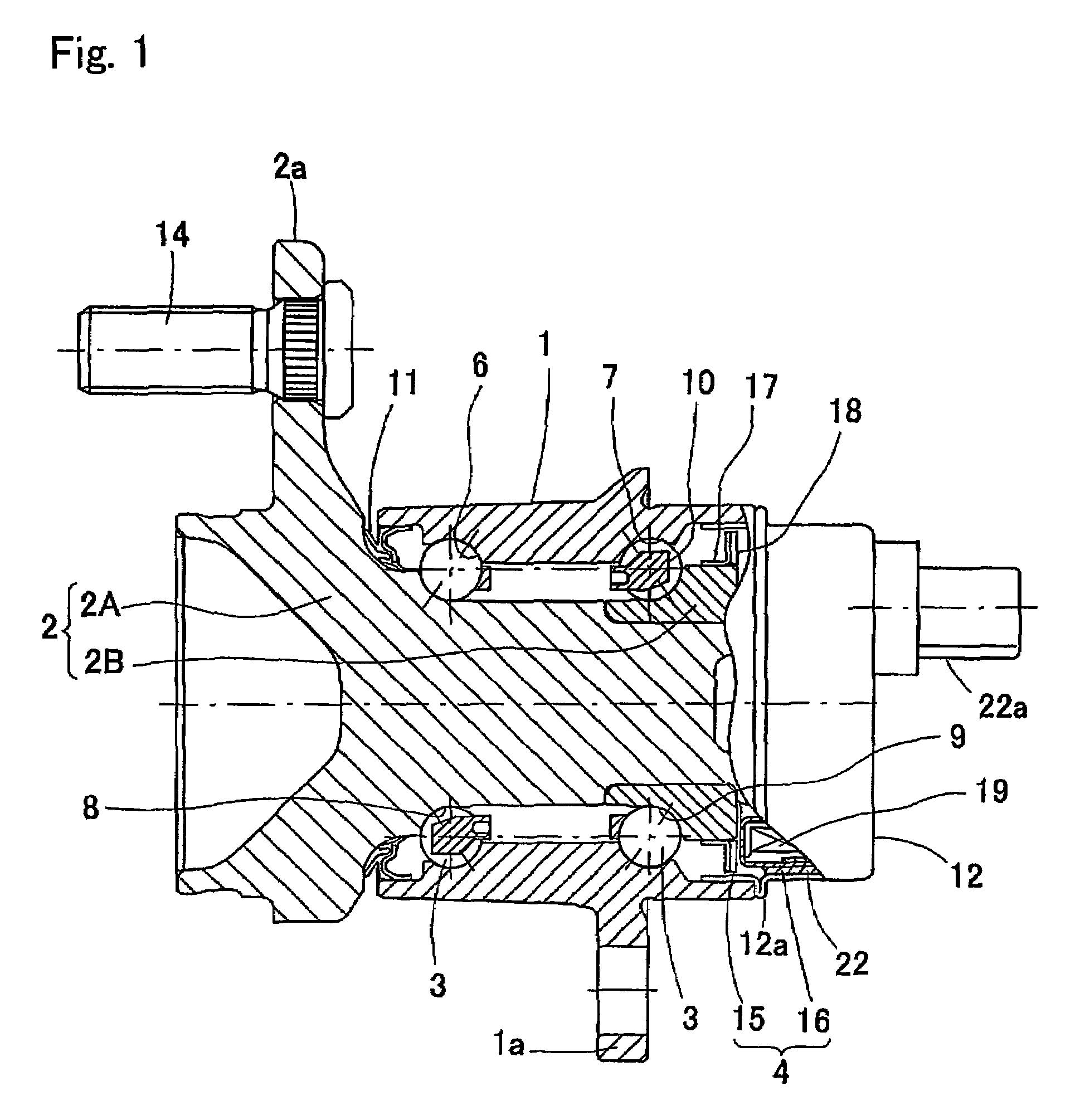 Bearing assembly having rotation sensor and mounting structure to support sensor cap and connector