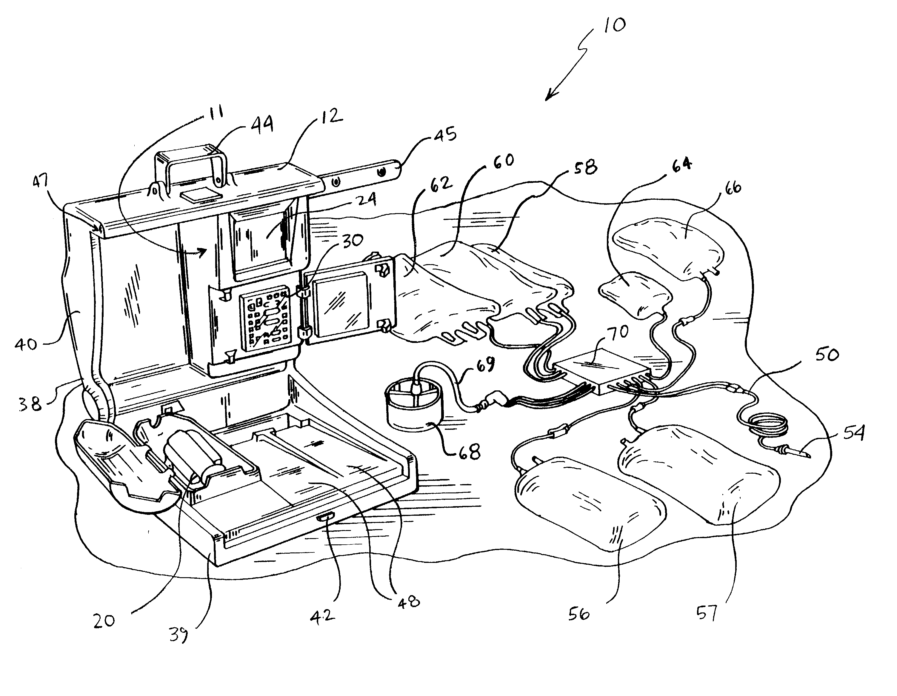 Automated system and method for withdrawing compounds from blood