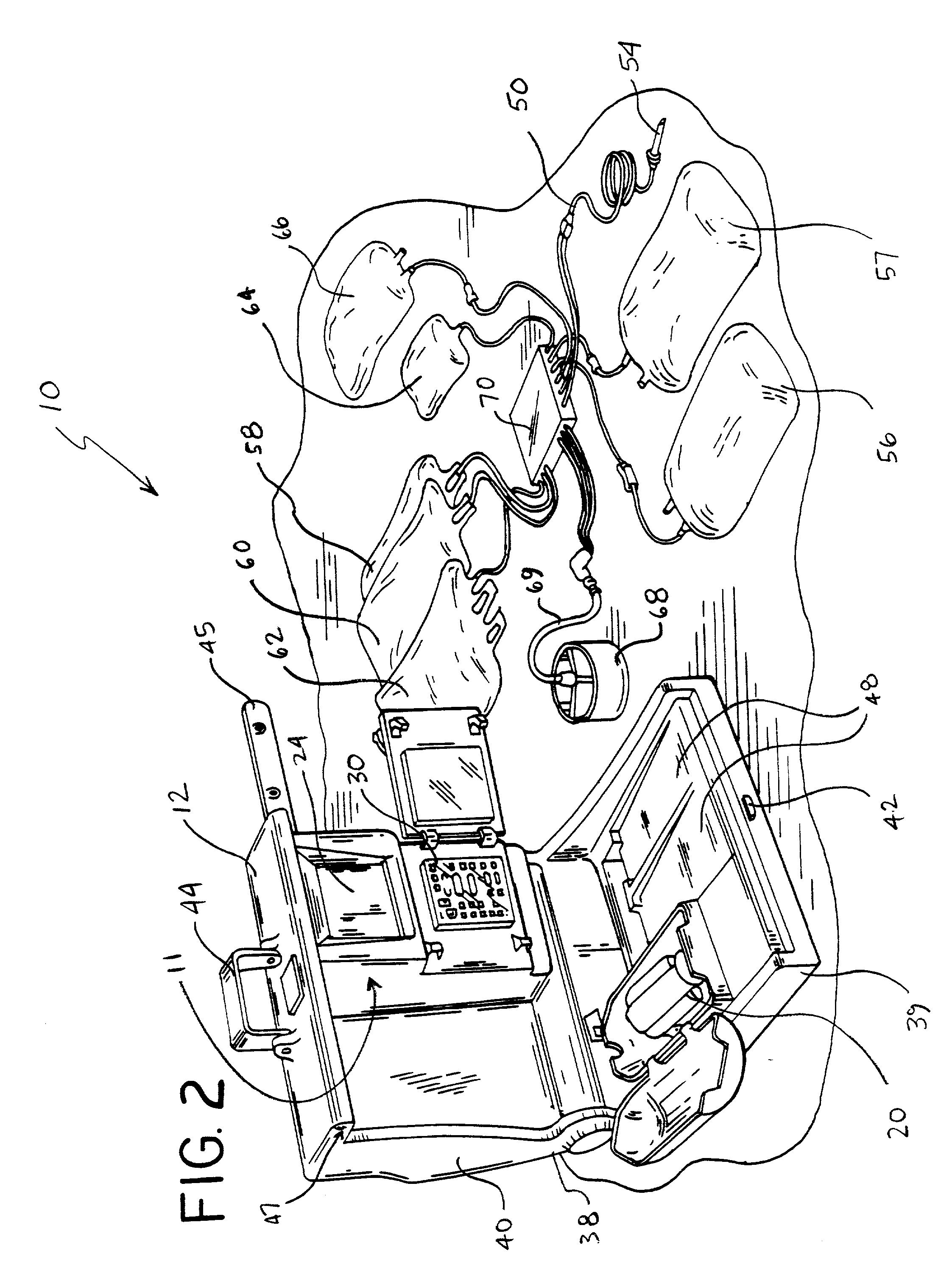 Automated system and method for withdrawing compounds from blood