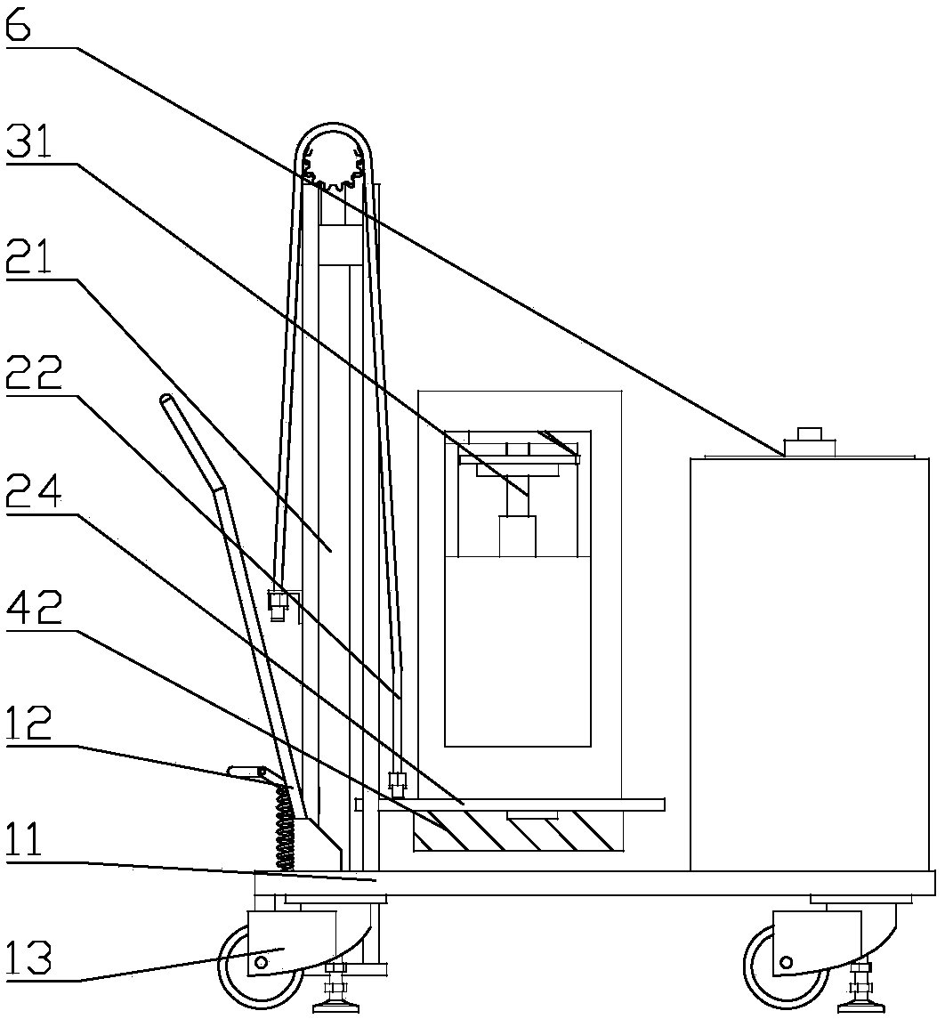 Multifunctional municipal gardening maintenance machine